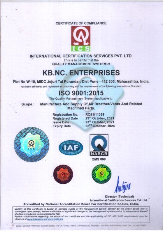 KBNC Axle Breathers